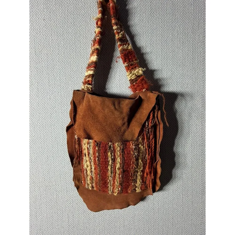 Handmade boho shoulder bag